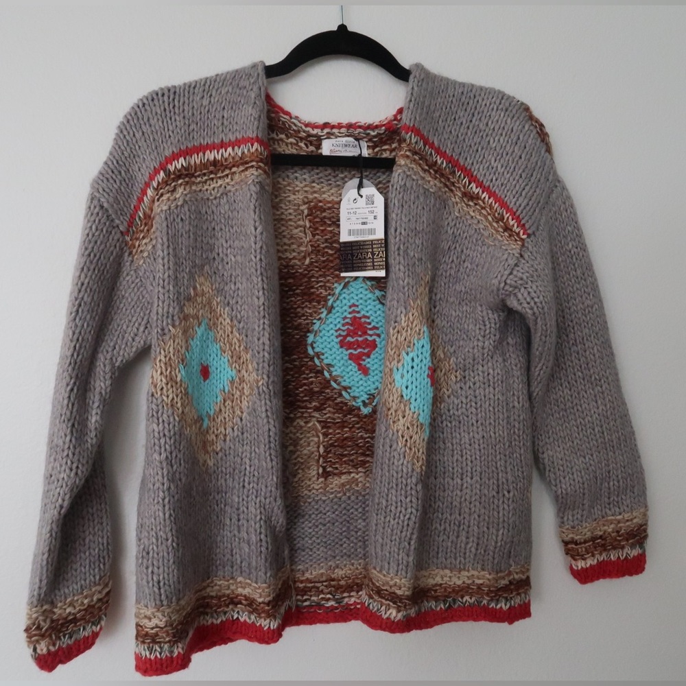 Zara Girls Knitwear Winter Collection cardigan